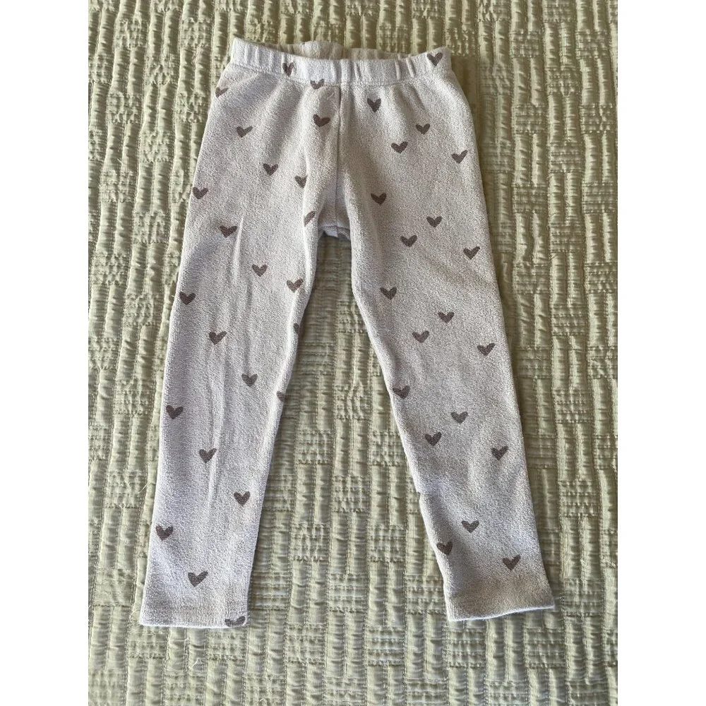Rylee + Cru Cream Heart Print Sweatshirt & Legging Set